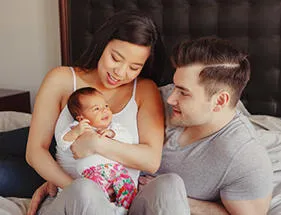 Parents with baby