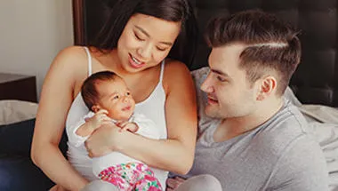 Parents with baby