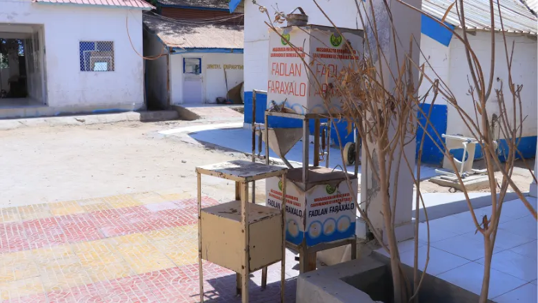 Patient Handwashing station Berbera Hospital Somaliland