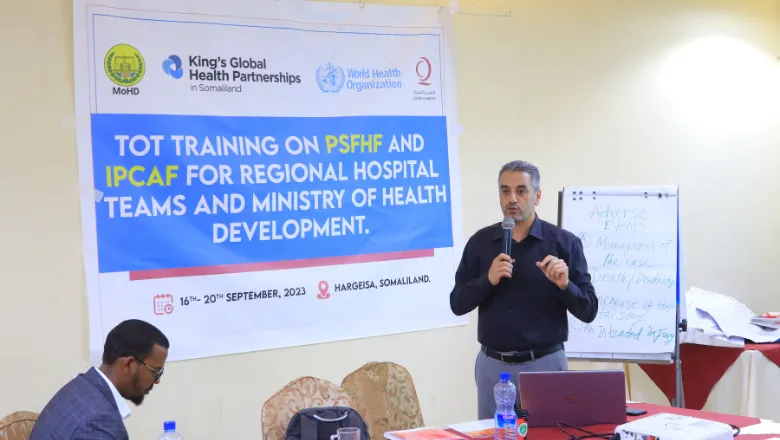 WHO expert delivers NQIP training Somaliland