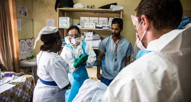 Ebola response team Sierra Leone