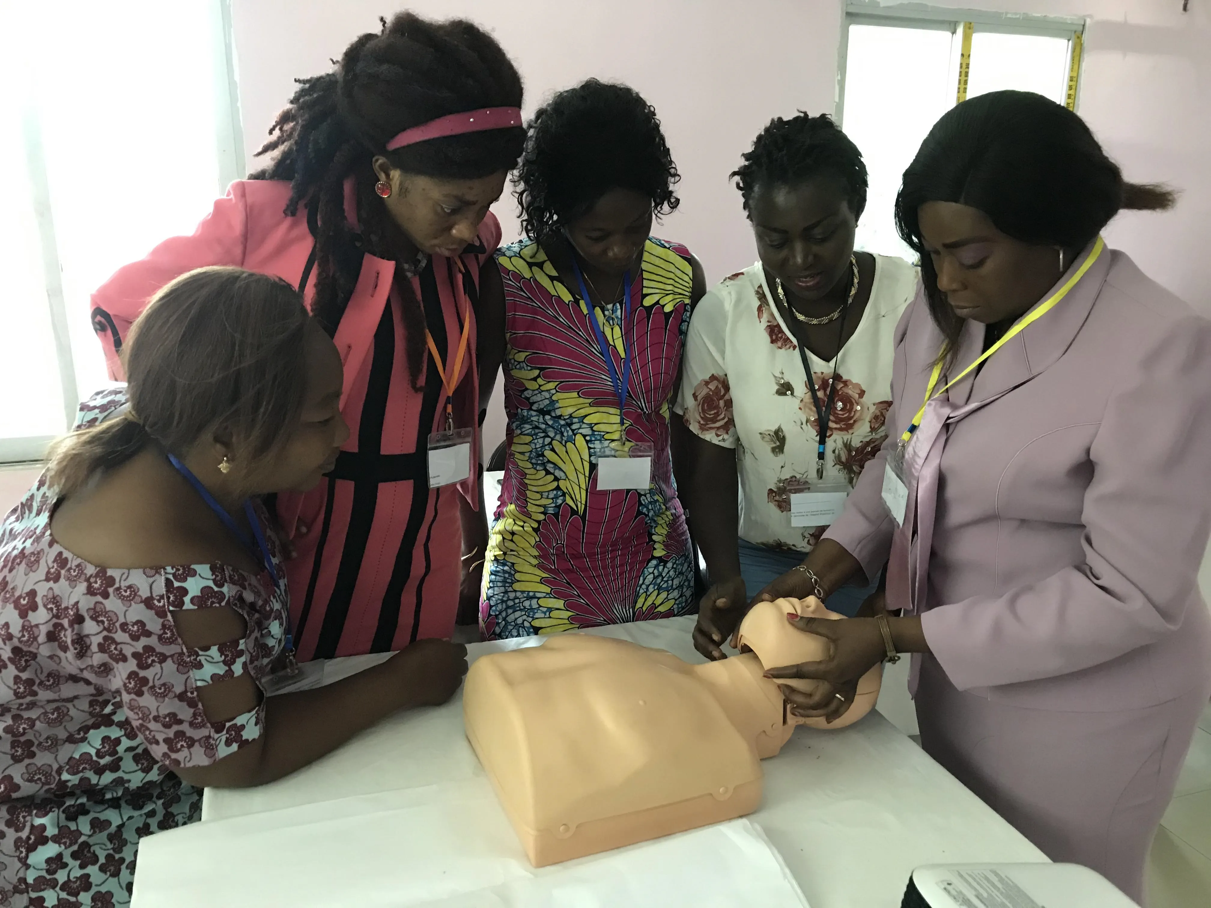 Safe surgery training Boma DRC manikin