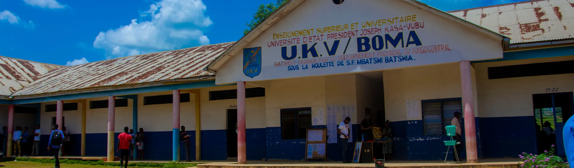 Outside of Universite Kasa Vubu in Boma DRC