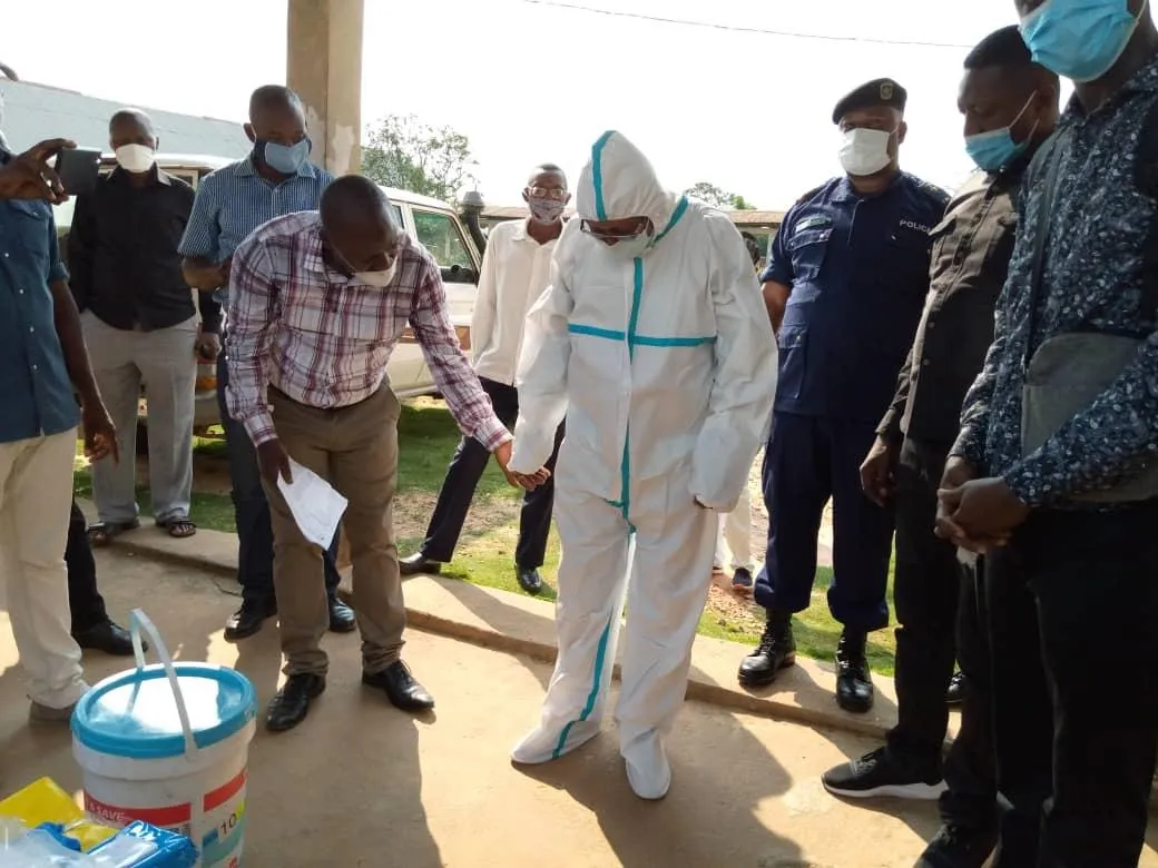 Healthworkers in PPE Democratic Republic of the Congo