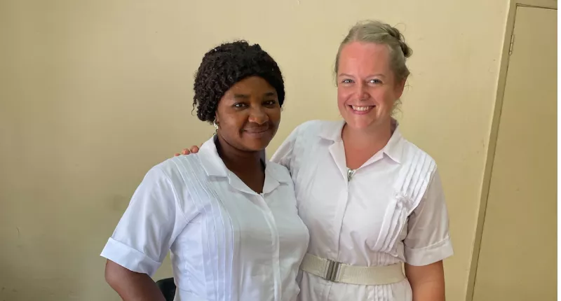 Nurses Rhoda and Rachel Sierra Leone