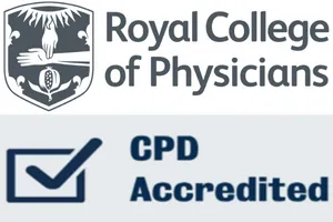Royal College of Physicians logo CPD accreditation 300x200