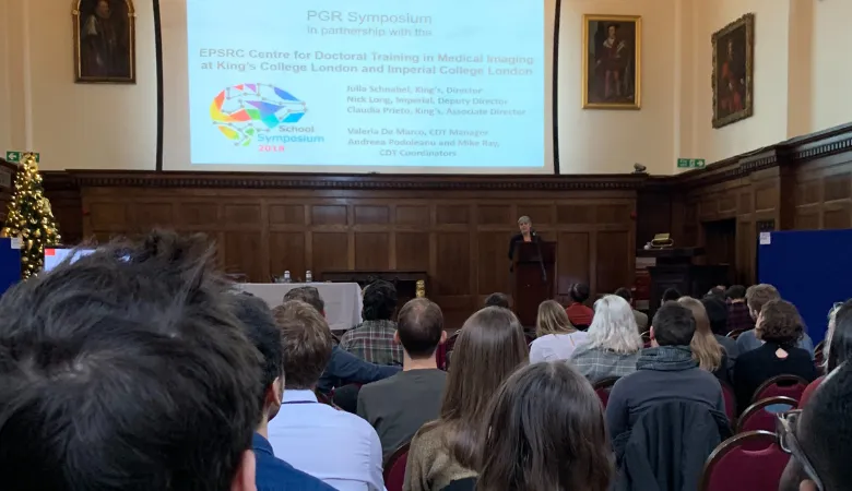 Prof Julia Schnabel provides an overview during the opening session.