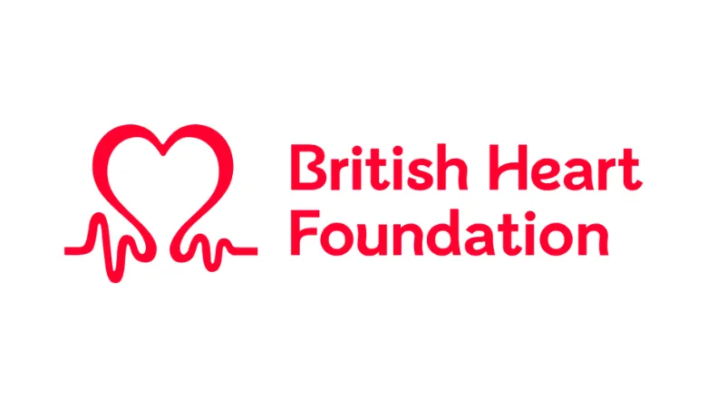 A heart with the words British Heart Foundation
