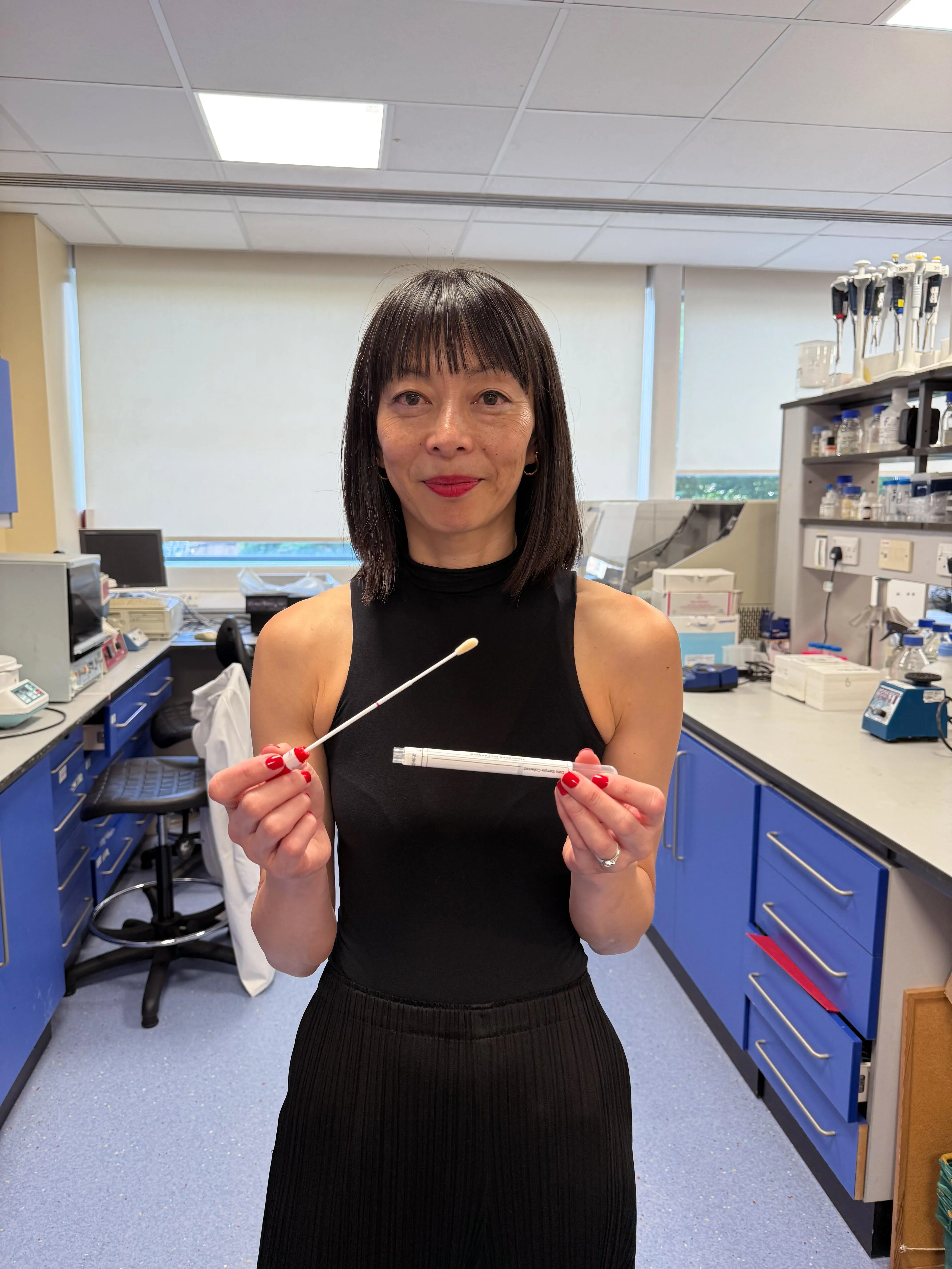 Anita Lim with YouScreen kit. 