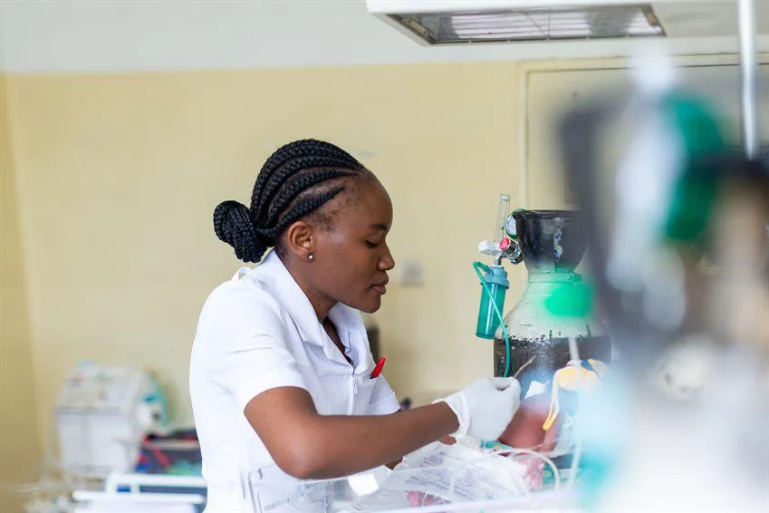 Neonatal healthcare worker Zambia