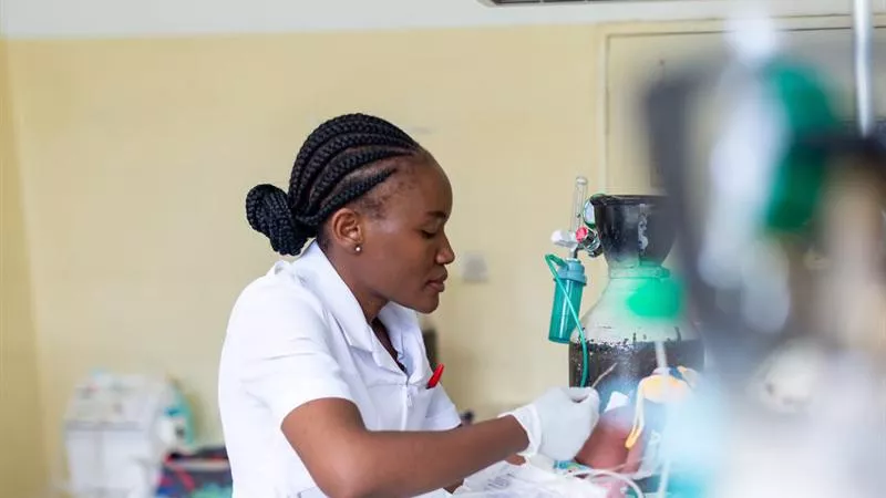 Neonatal healthcare worker Zambia