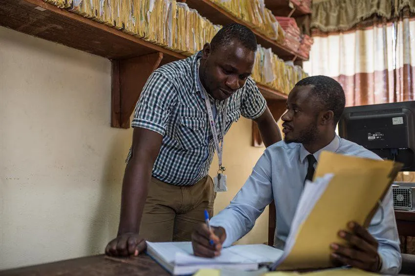 Patient records office Connaught Hospital Sierra Leone