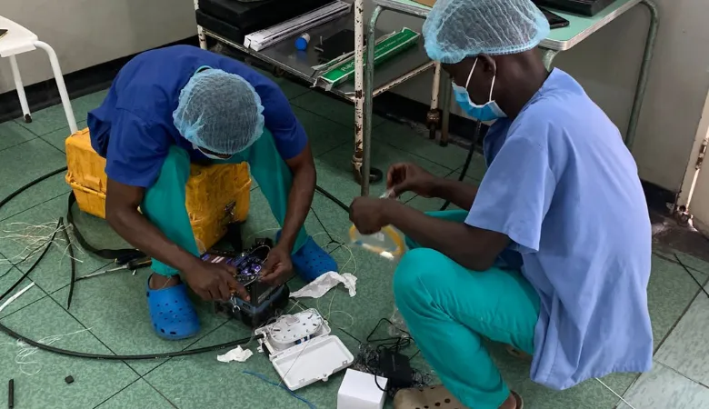 Upgrading the internet at Ndola Hospital Zambia