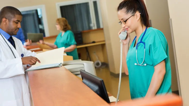 doctor hospital desk reception 780x450