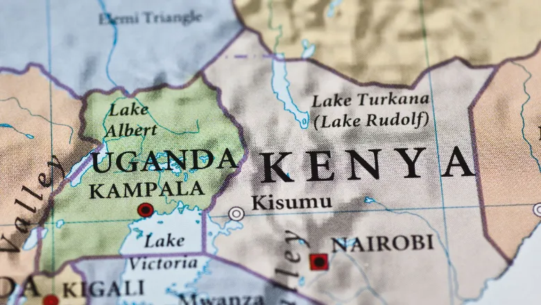 uganda kenya on world map 780x450