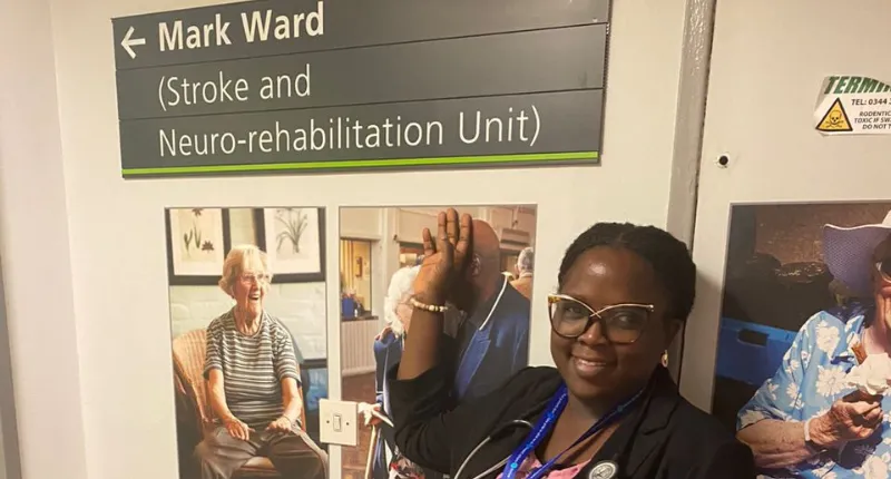 Dr Melvina Thompson at St Thomas stroke ward