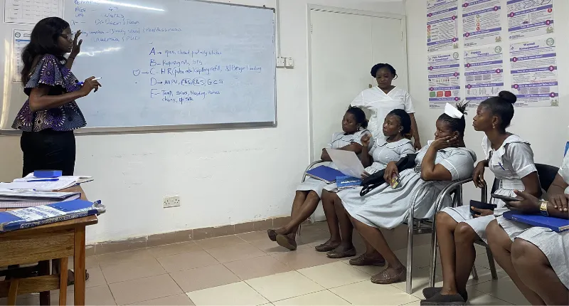 Nurse Education Lead teaching at Connaught Hospital