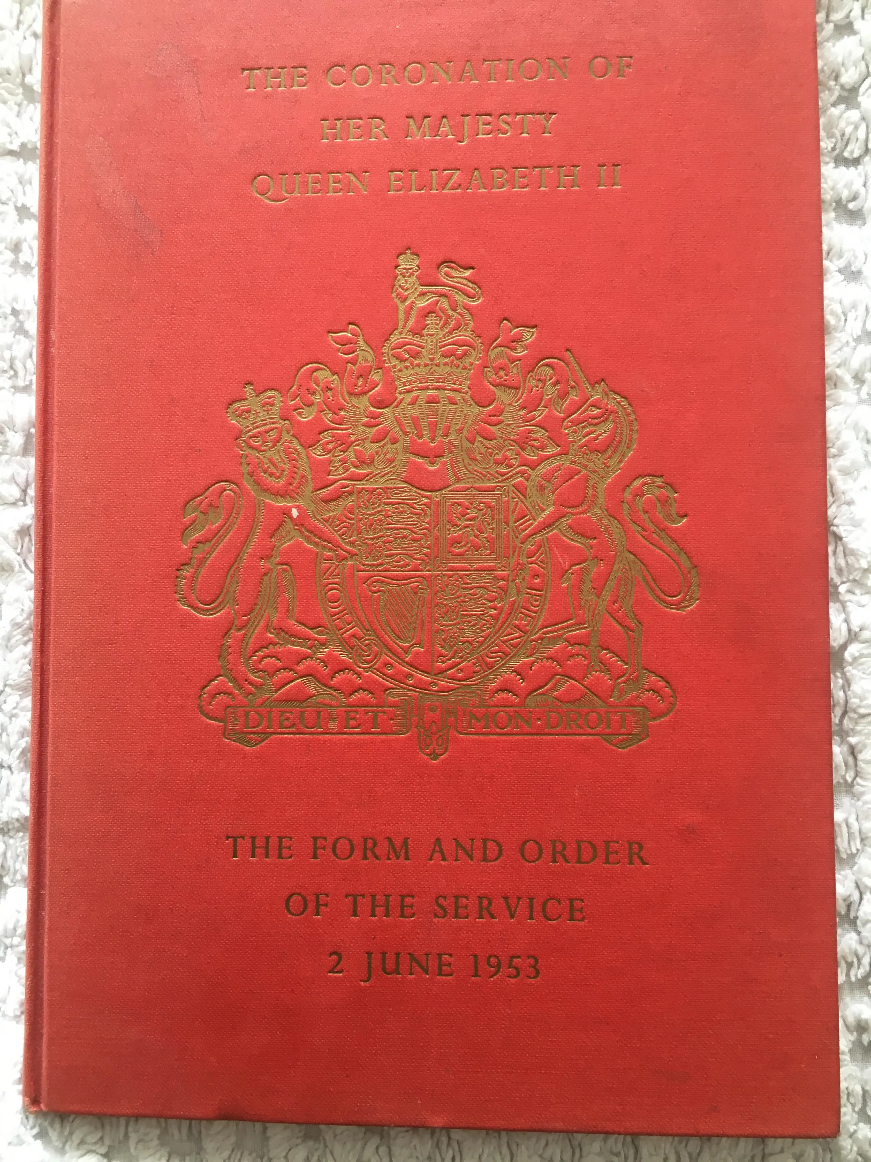 Form and Order 1953 Coronation