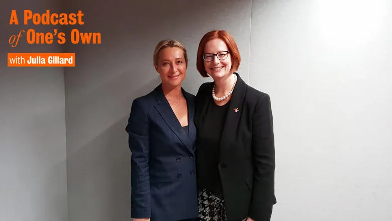 Asher Keddie and Julie Gillard