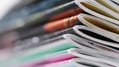 Stack of academic journals