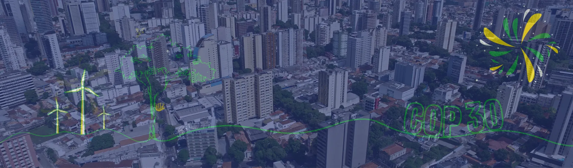 The city of Belem from above