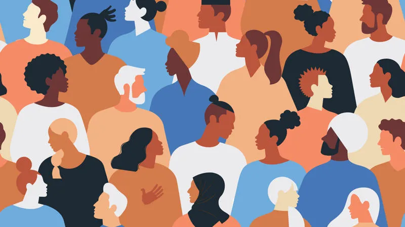 Illustration of a group of people