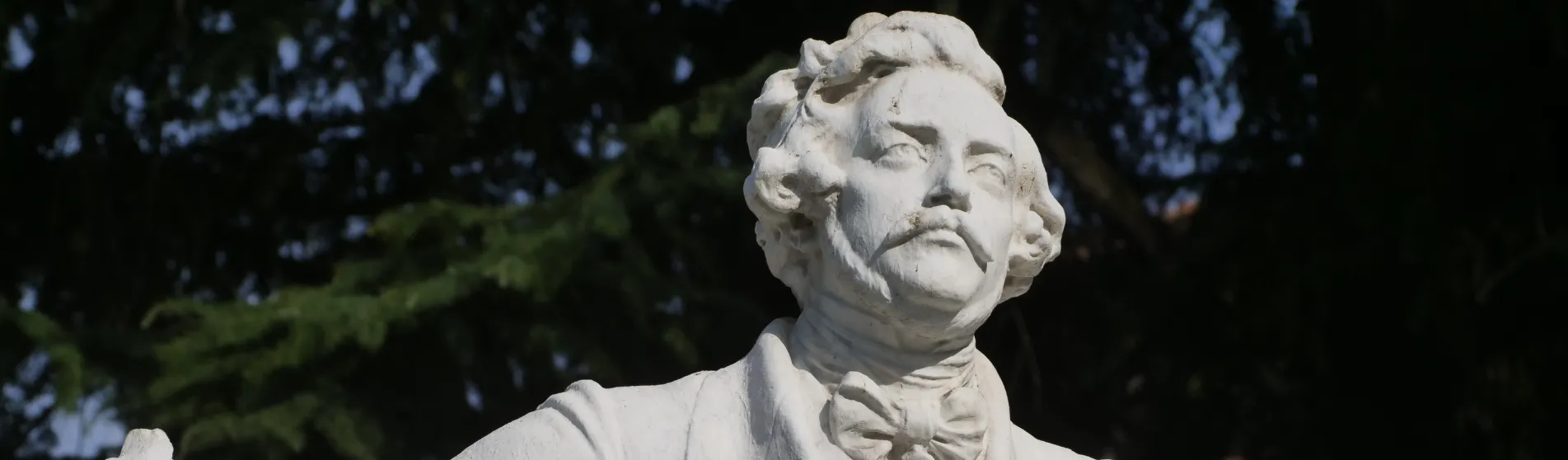 Gaetano Donizetti statue in Bergamo, Italy, created in 1897