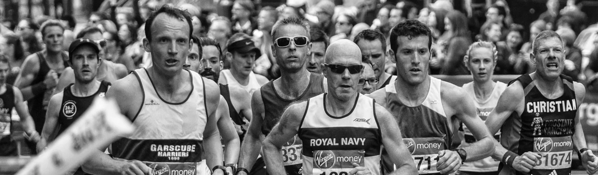 Runners competing at the London Marathon