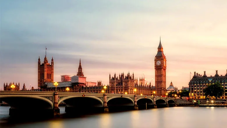 Houses of Parliament and Westminster Bridge