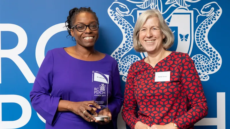 (L-R) Dr Shubulade Smith & RCPsych Lay Trustee Karen Turner
