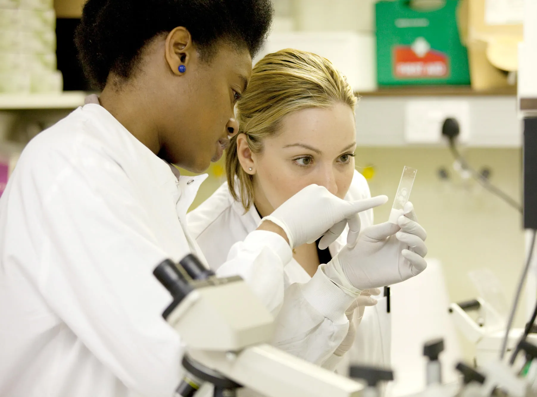 scientist-lab-technician-with-glass-slide-with-microscope-brain-bank-v10-thumb