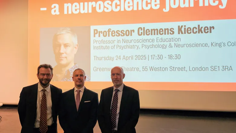 Professor Clemens Kiecker Inaugural Lecture IoPPN 2025