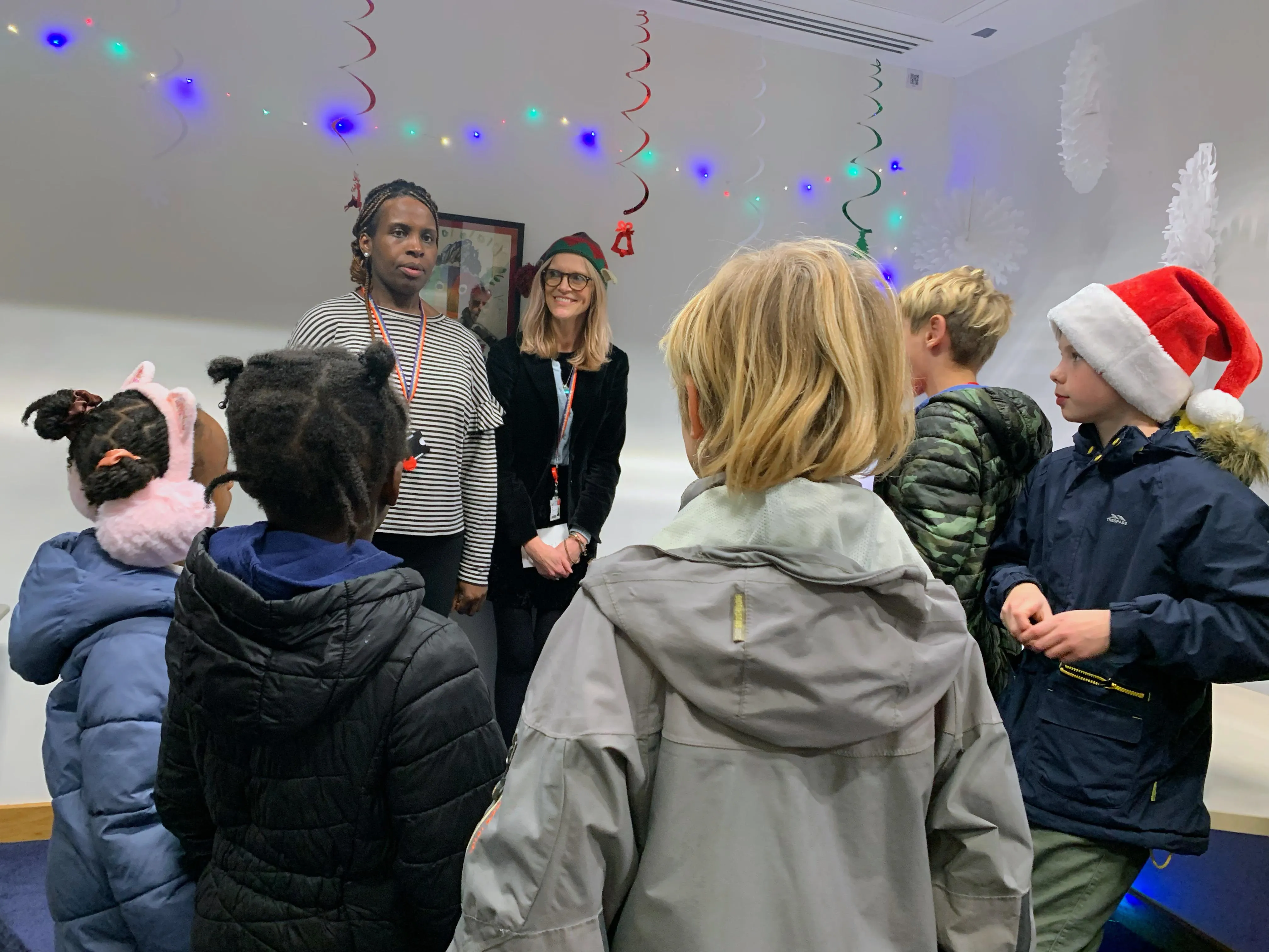 The children were welcomed by Jackie Sansom and Dr Juliana Onwumere.