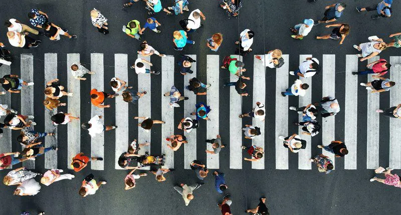 People walking