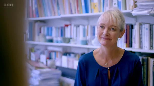 Professor Francesca Happé, Professor of Cognitive Neuroscience at King’s IoPPN. Image taken from Christine McGuinness: Unmasking My Autism - Courtesy of BBC One and Optomen TV.