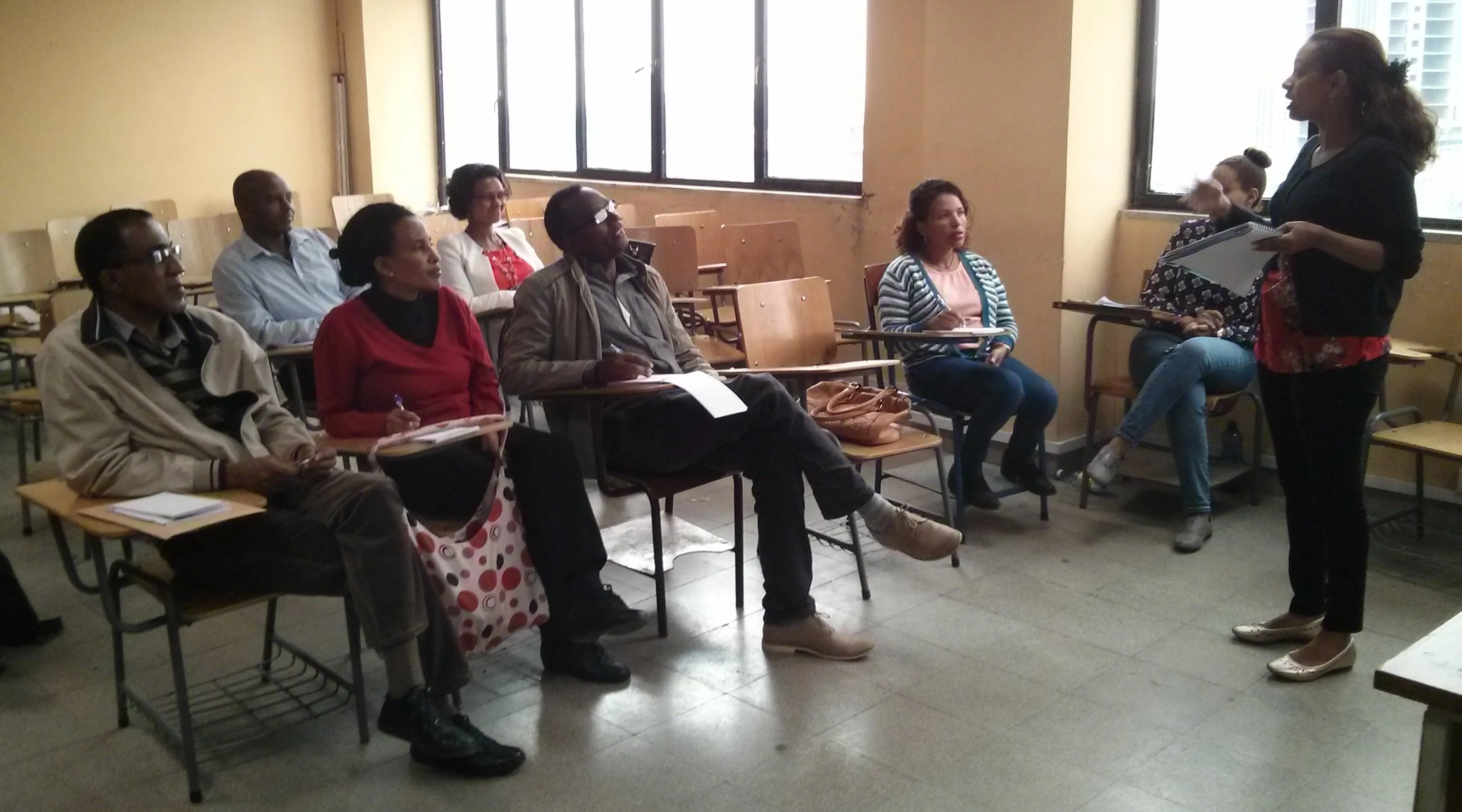 Researcher (Beth) Leading a Stakeholder Workshop