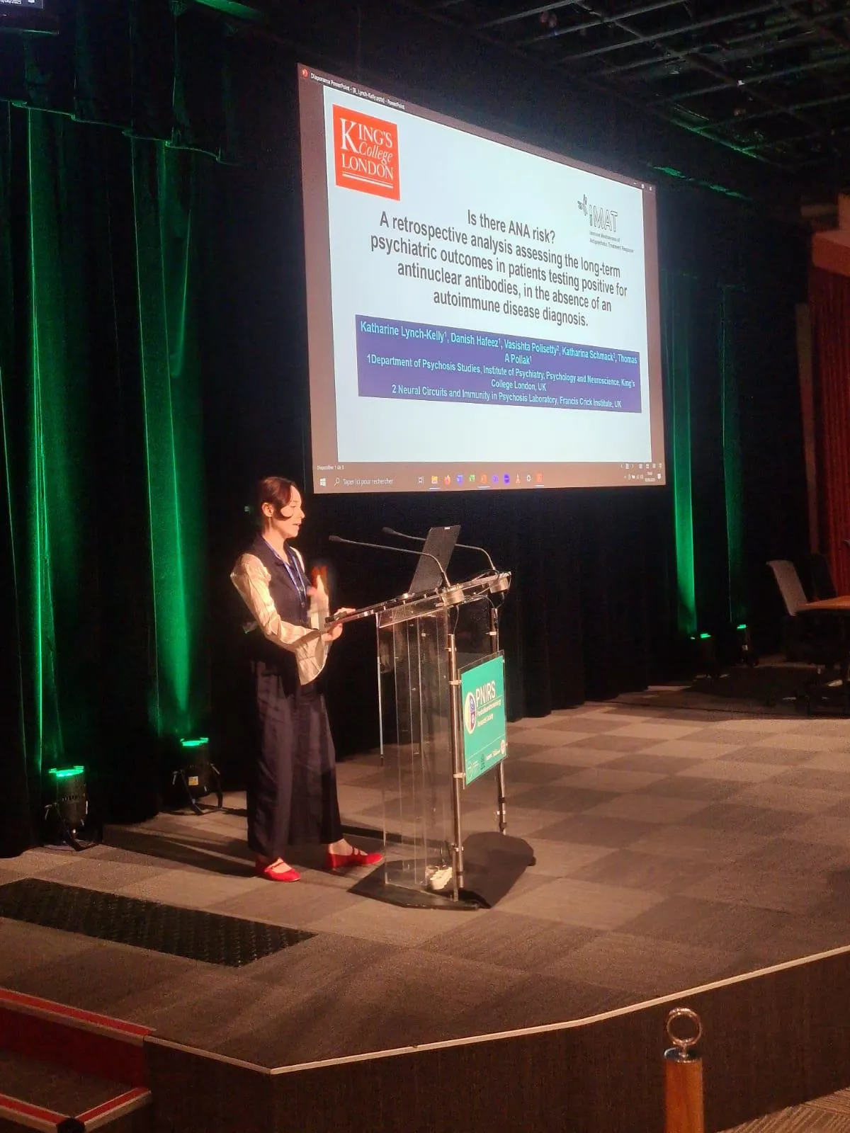 Dr Katharine Lynch-Kelly Presenting A Slide