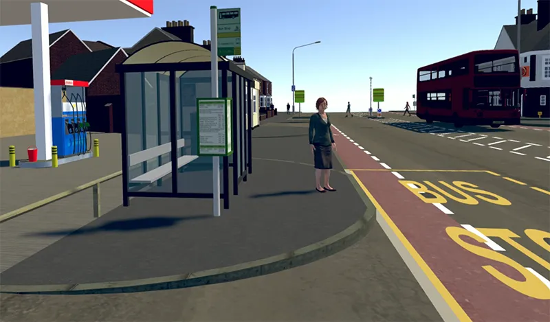 Waiting at a bus stop (VR Experience)