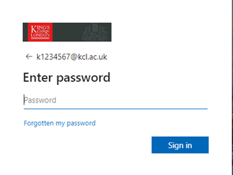 MFA sign in password