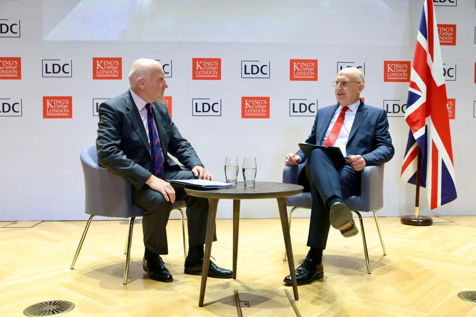 Professor John Gearson and Secretary of State for Defence, the Rt Hon John Healey