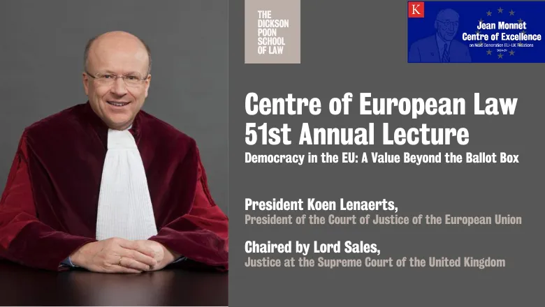 Details of the event and an image of President Koen Lenaerts