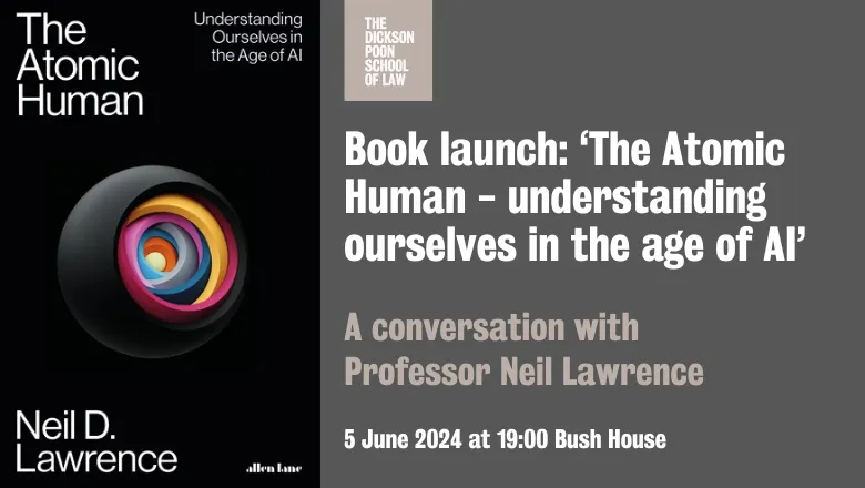 Book launch ‘The Atomic Human - understanding ourselves in the age of AI’