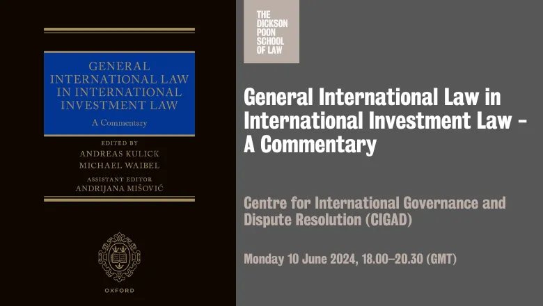 General International Law in International Investment Law book cover (black with blue box for the title)