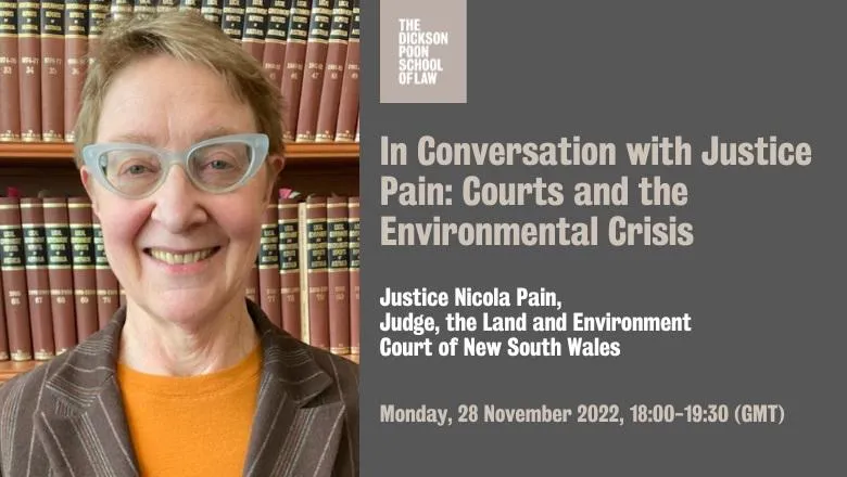In Conversation with Justice Pain Courts and  Environmental Crisis
