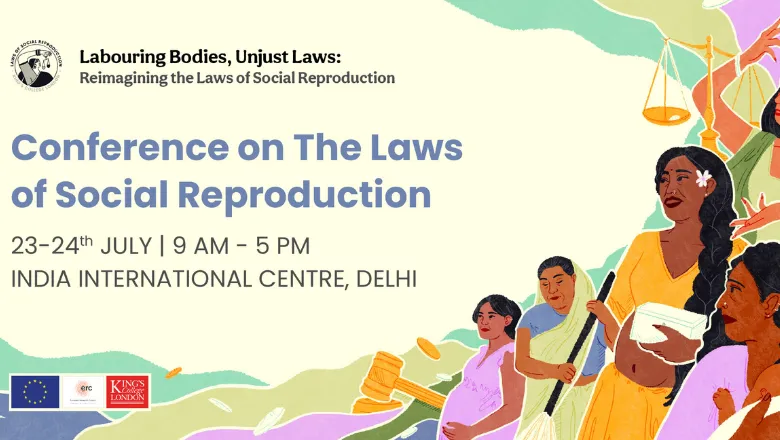 Conference poster with image representing women in India