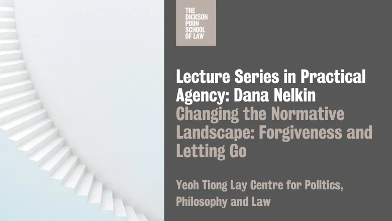 Invitation for Practical Agency Lecture by Dana Nelkin on 8 February, event information and accompanying image