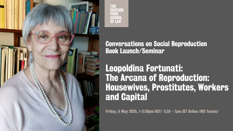 Leopoldina Fortnati in front of a book shelf