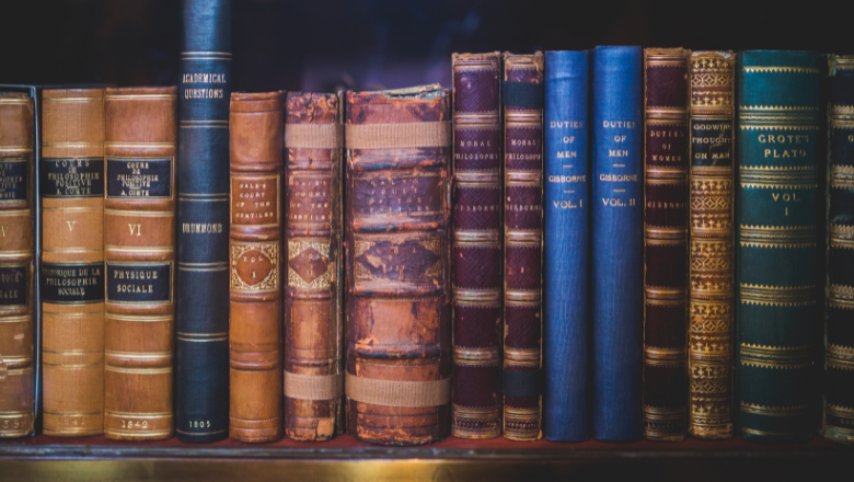 Image of row of books