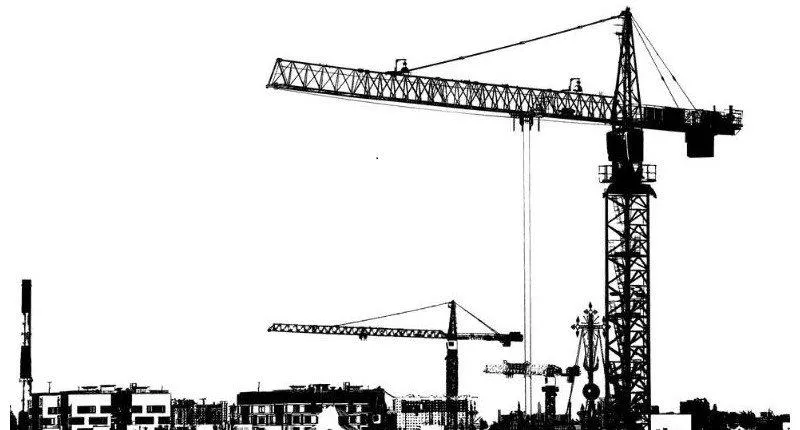 black crane against a white background resized