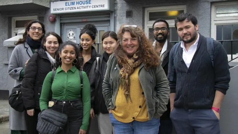 Staff and students from King's Legal Clinic attend a Windrush Justice Clinic project outreach event with colleagues from Southwark Law Centre, October 2021.